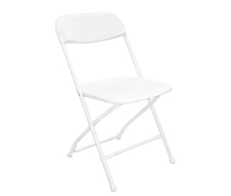 白色摺疊椅