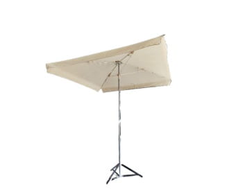 米白65吋長方形傘