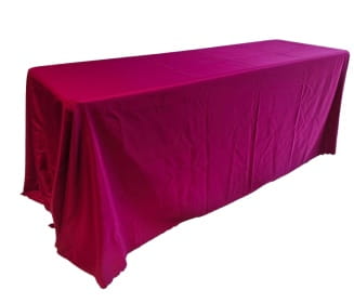 紅色桌巾