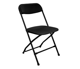 黑色摺疊椅